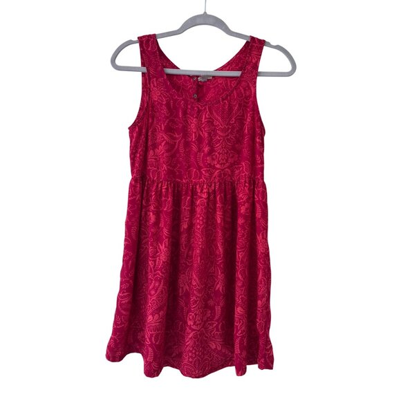 Urban Outfitters Ecote Magenta Sleeveless Floral Dress With Back Snap Detail S - Picture 1 of 13